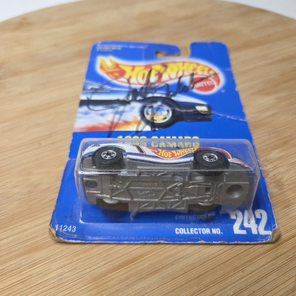 Hot Wheels 1993 Camaro collector number 242 Signed by Jack Baldwin